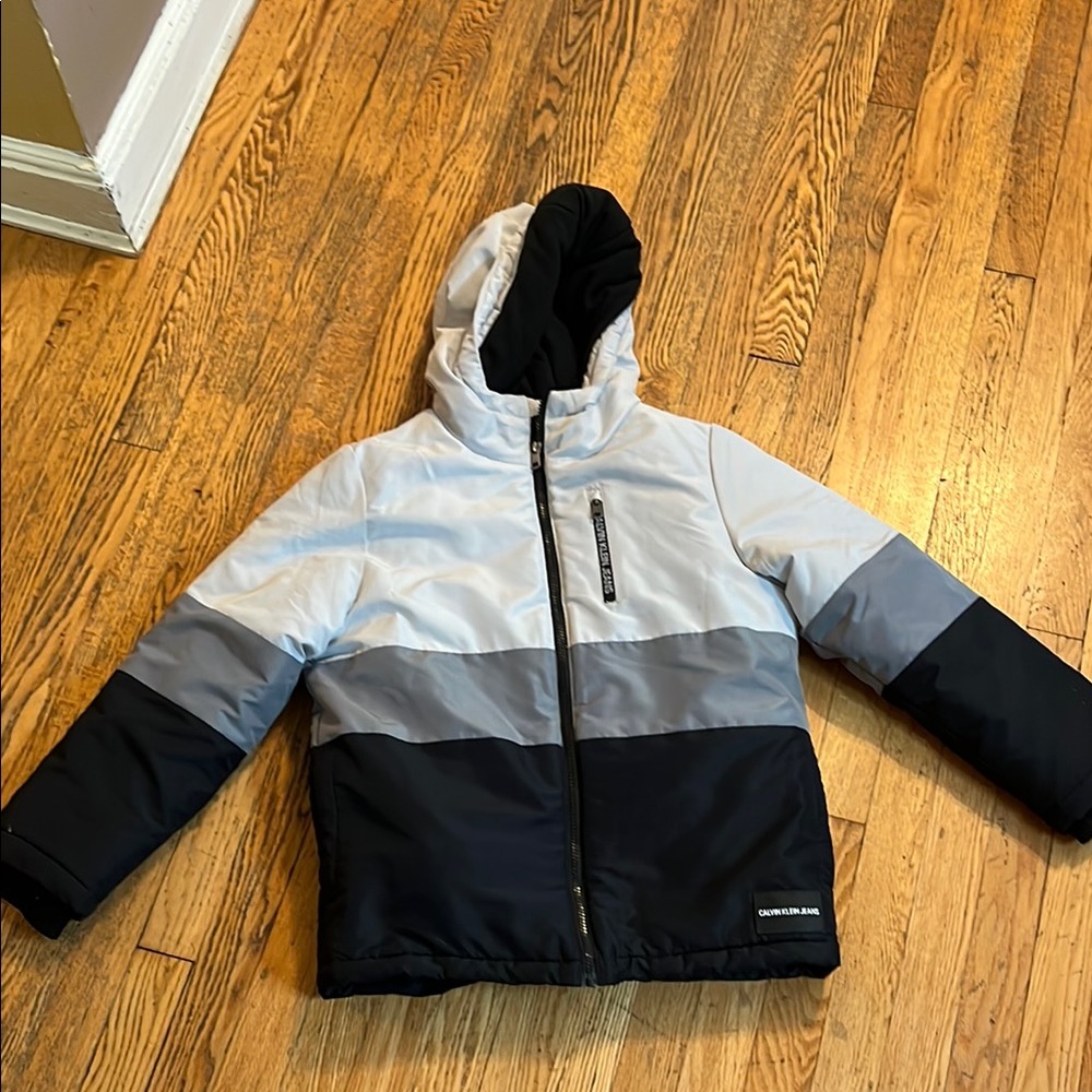 Calvin Klein Jeans Gray Puffer Jacket